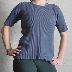 Charter Club Women's Short Sleeve Basics Cotton Top